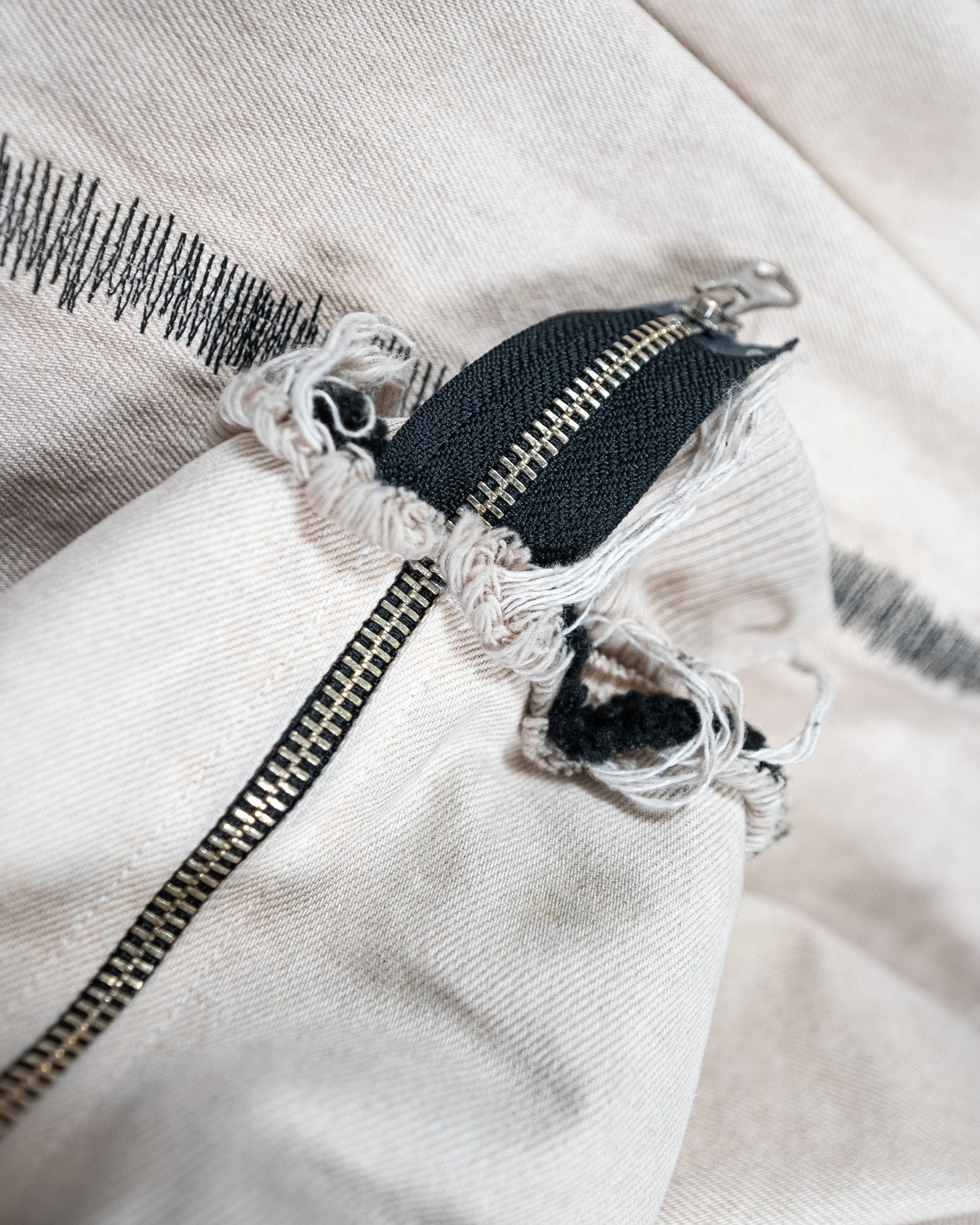Medium "Burnt" Bomber Jacket
