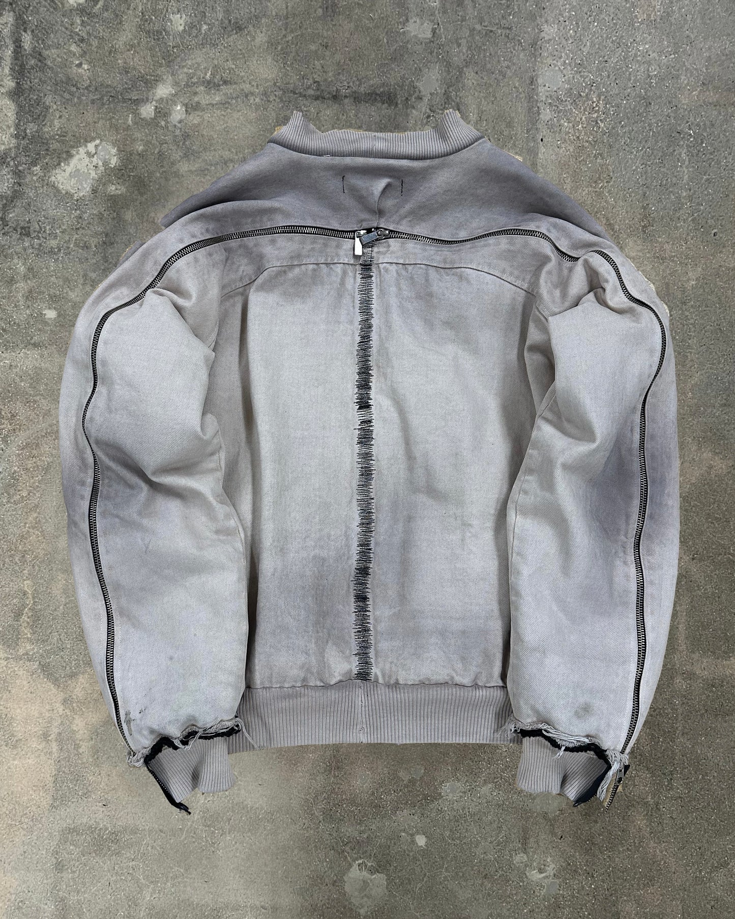 Medium "Burnt" Bomber Jacket