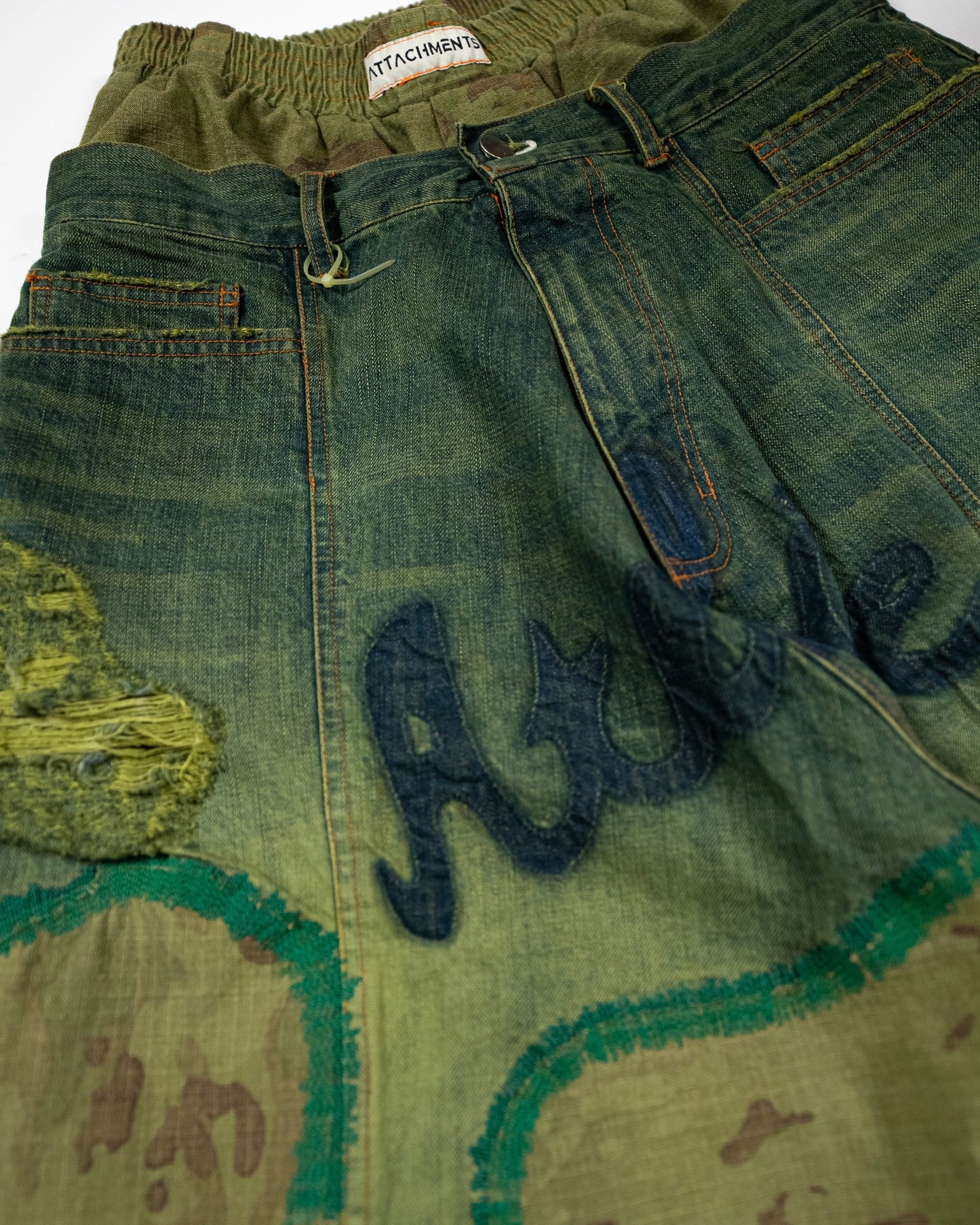 Size 32" Green Ombre Atelier Jorts