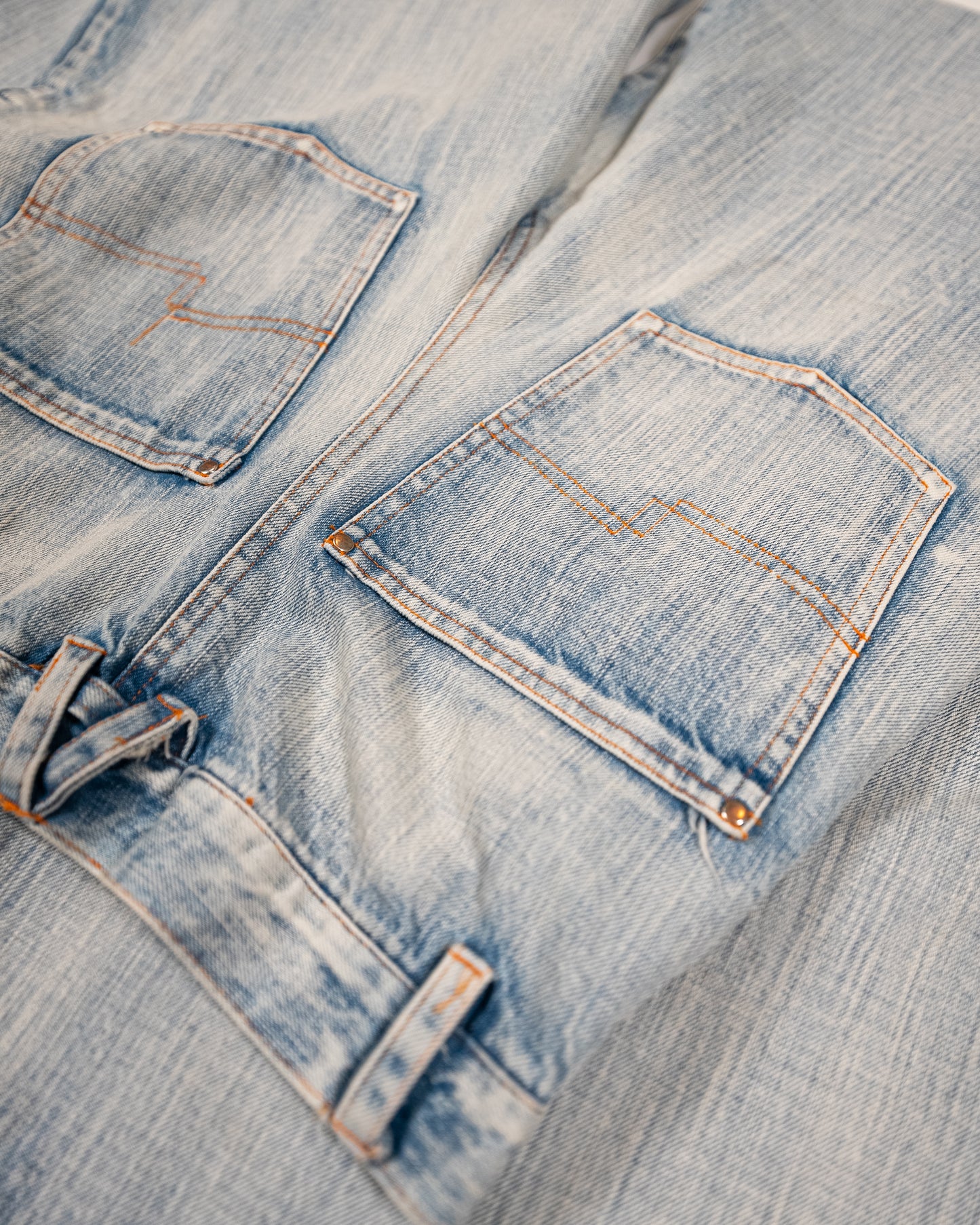 Size 28" Light Blue Washed Mushroom Trouser