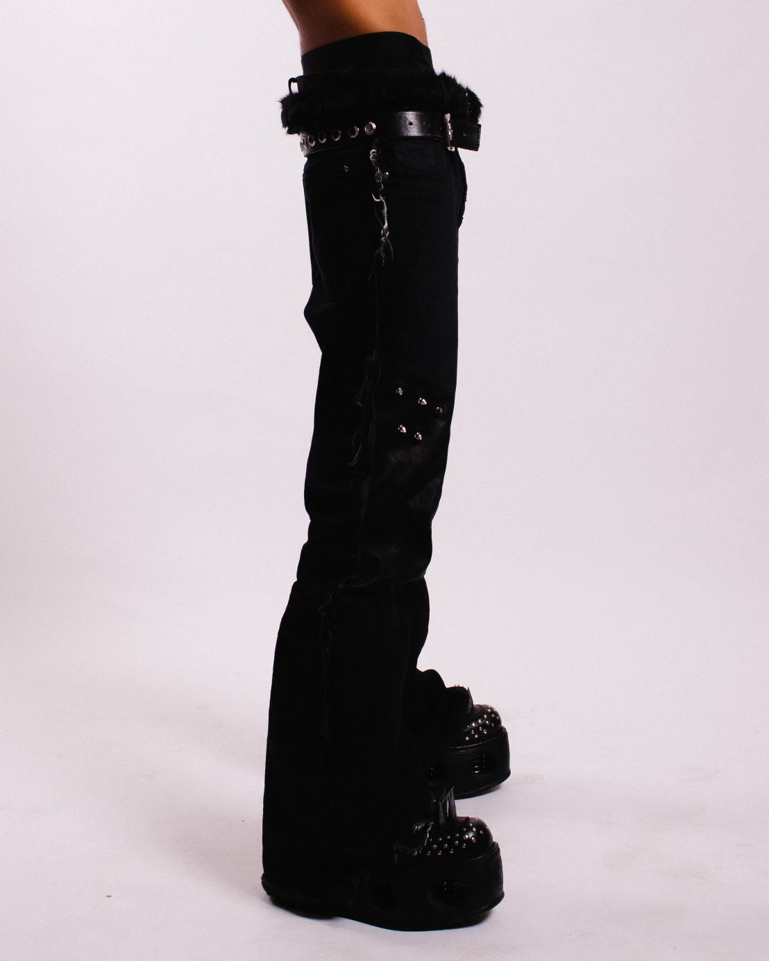 Studded Biker Pants